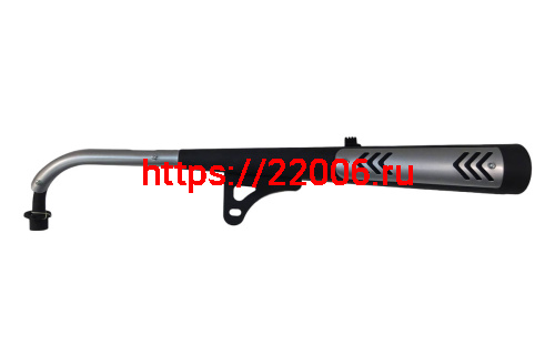 Глушитель Альфа, Дельта, Zodiak в сборе с коленом Глушитель Альфа, Дельта, Zodiak в сборе с коленом