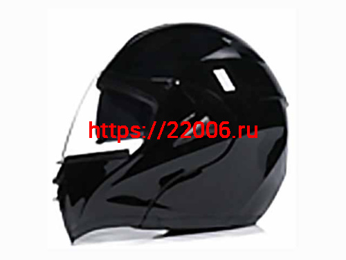 Мотошлем VIRTUE MD-808 трансформер с визором черный (XL)