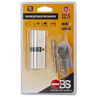Цилиндровый Kale kilit (Кале килит) механизм 164 OBS SNE/90 (40+10+40) mm никель 5 кл. new