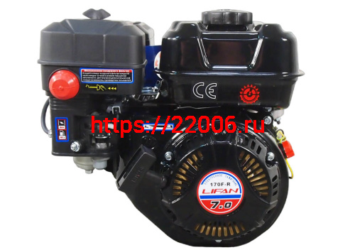Двигатель LIFAN 7 л.с. 170F-R (200) (вал d20 мм) АВТ. СЦЕПЛЕНИЕ Двигатель LIFAN 7 л.с. 170F-R (200) (вал d20 мм) АВТ. СЦЕПЛЕНИЕ