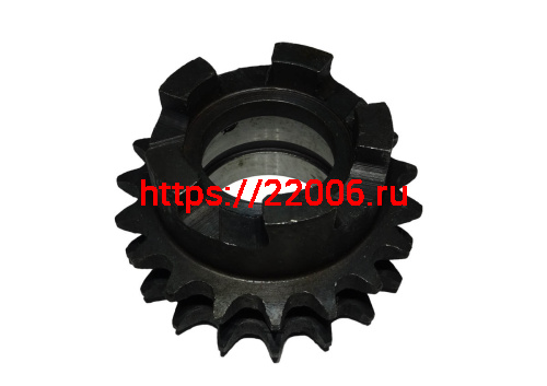 Звездочка Буран 104 вала 2х рядная (110602102) Z19 пр-во ИжТехМаш