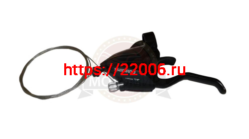 Шифтер/тормозная ручка Shimano Tourney EF500, левый, 3 скорости, трос1800мм, черный ESTEF5002LSBL Шифтер/тормозная ручка Shimano Tourney EF500, левый, 3 скорости, трос1800мм, черный ESTEF5002LSBL