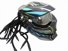 Мотошлем хищник синий (L)