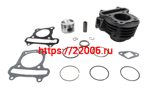 Поршневая в сборе Скутер 4х такт.(цил,порш,кольца,палец) 60см3 (44 мм) ММ Поршневая в сборе Скутер 4х такт.(цил,порш,кольца,палец) 60см3 (44 мм) ММ