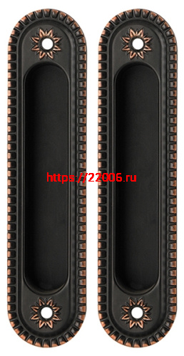 Ручка Armadillo (Армадилло) для раздвижных дверей SH.CL152.010 (SH010/CL) ABL-18 темная медь