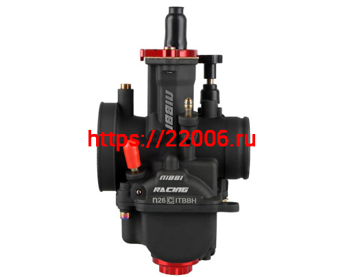 Карбюратор NIBBI Racing PWK26 (YJ), реком.двиг. 100-150 см3 (вход/выход 26 и 50 мм) фото 4