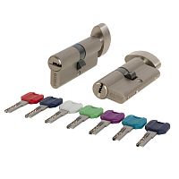 Цилиндровый Punto (Пунто) механизм MaxPro7002Knob90mm(30+10+50) SN никель 7key с вертушкой