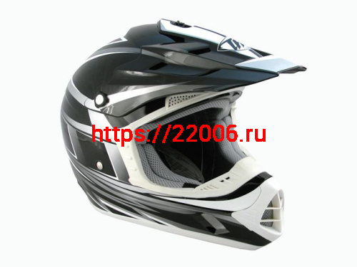 Мотошлем THH TX-12 №17 black/silver (S) Мотошлем THH TX-12 №17 black/silver (S)
